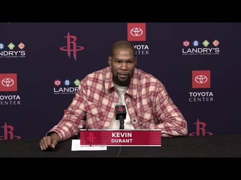Kevin Durant with a Press Conference l Rockets vs Wizards
