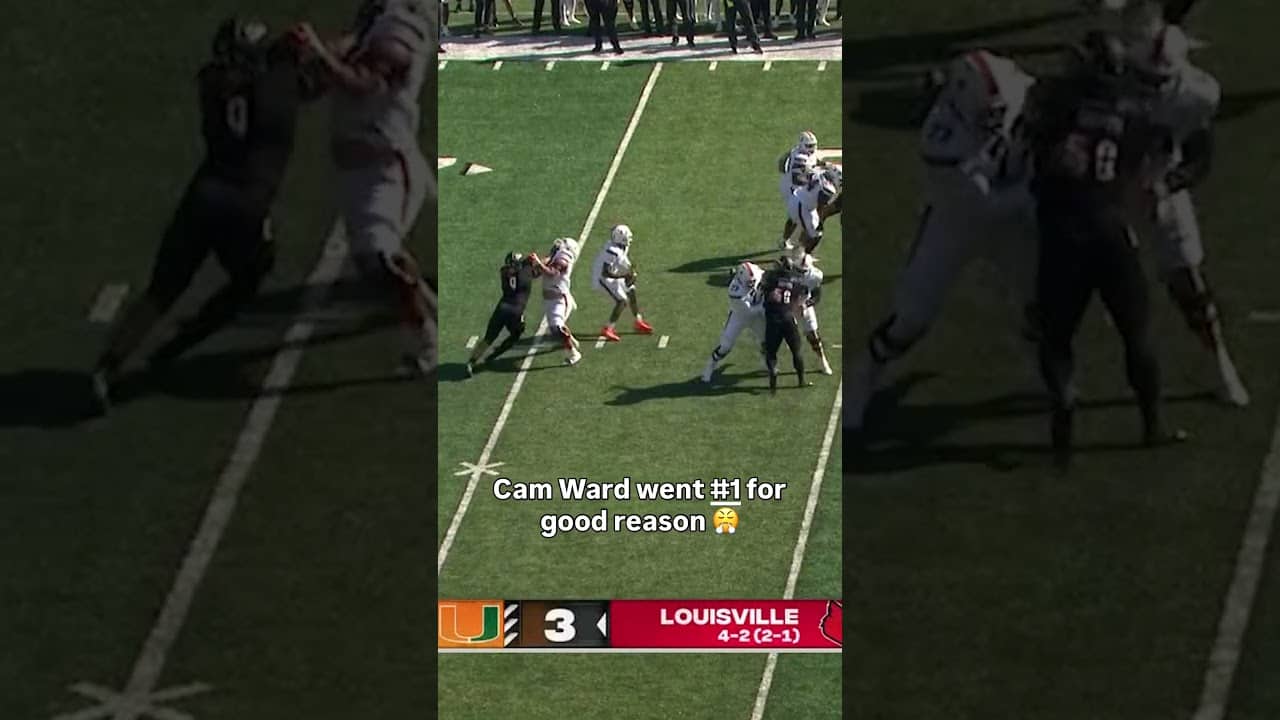 Cam Ward always stood out 🤩 #miamihurricanes #accfootball #collegefootball