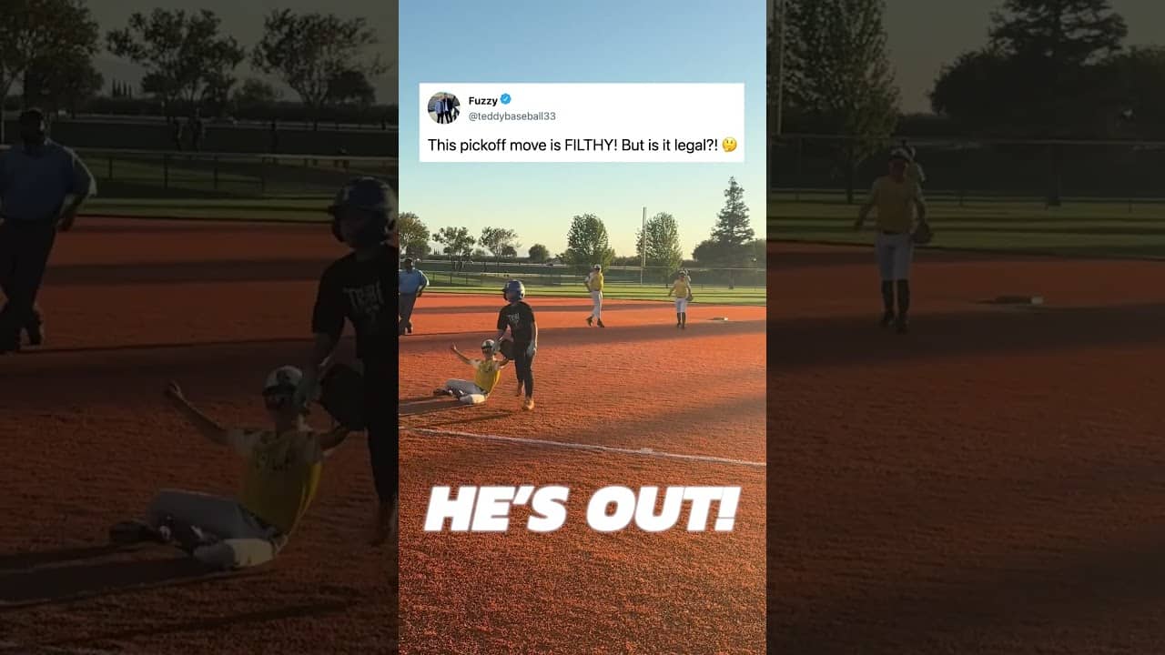 this pickoff is INSANE 😲
