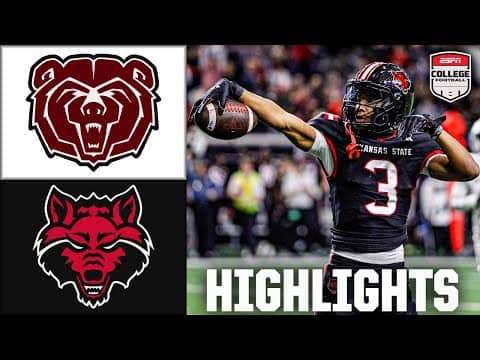 Xbox Bowl: Missouri State Bears vs. Arkansas State Red Wolves | Full Game Highlights | ESPN CFB
