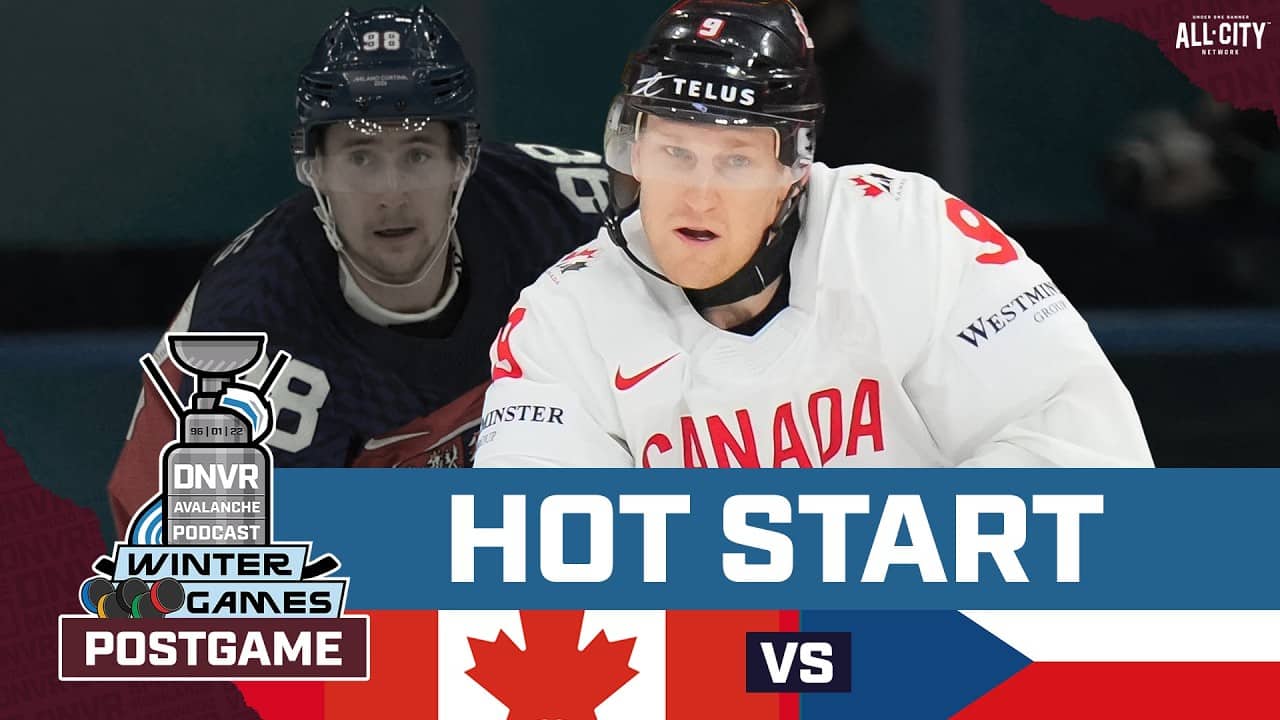 Nathan MacKinnon and team Canada crush Czechia in Olympic opener | DNVR Avalanche Postgame