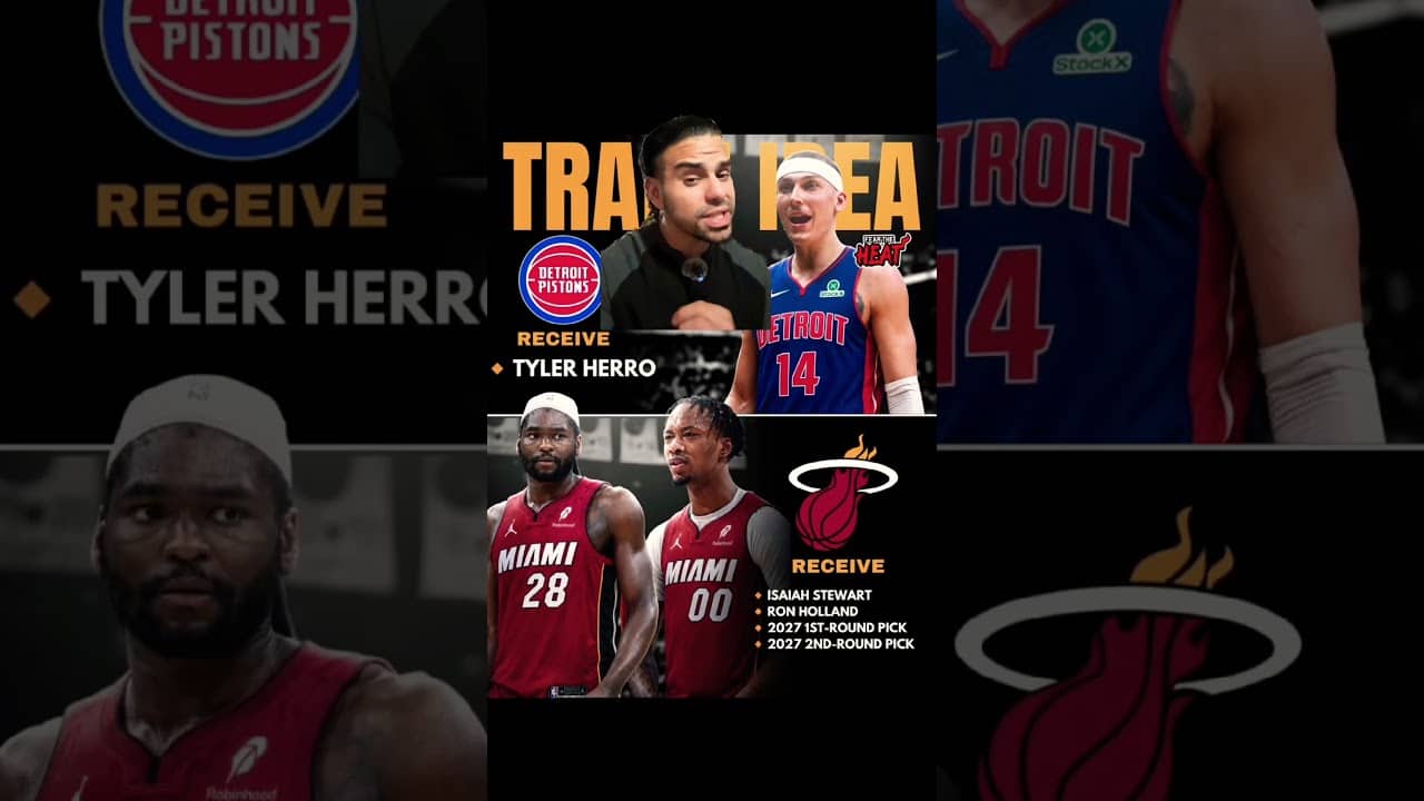 Tyler Herro TRADE to Detroit Pistons idea! #nba #fyp #shorts #detroitpistons