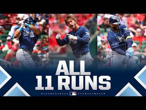 The Rays are ROLLING! Tampa Bay scores 11 RUNS against the Cardinals! (Ft. Díaz, Aranda, and more!)