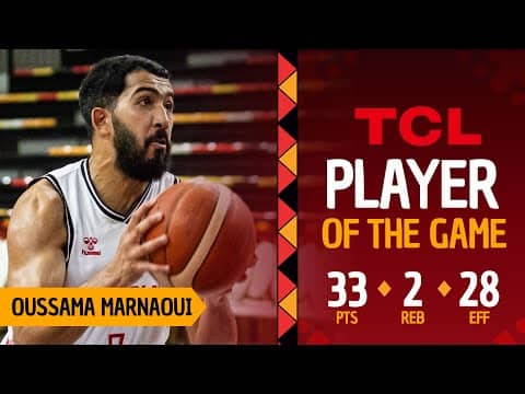 Oussama Marnaoui (33 PTS) | TCL Player Of The Game | TUN 🇹🇳 vs MAD 🇲🇬 | #AfroBasket 2025
