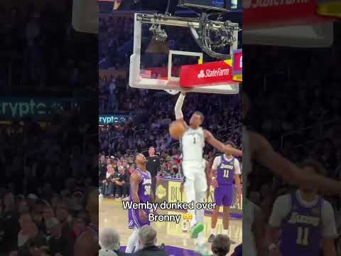 Wemby over Bronny 🤯