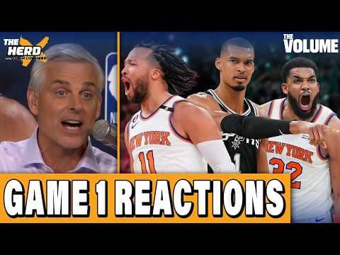 Knicks-Spurs NBA FINALS Game 1 REACTION: Brunson CLUTCH, Wemby WOBBLY | Colin Cowherd: THE HERD