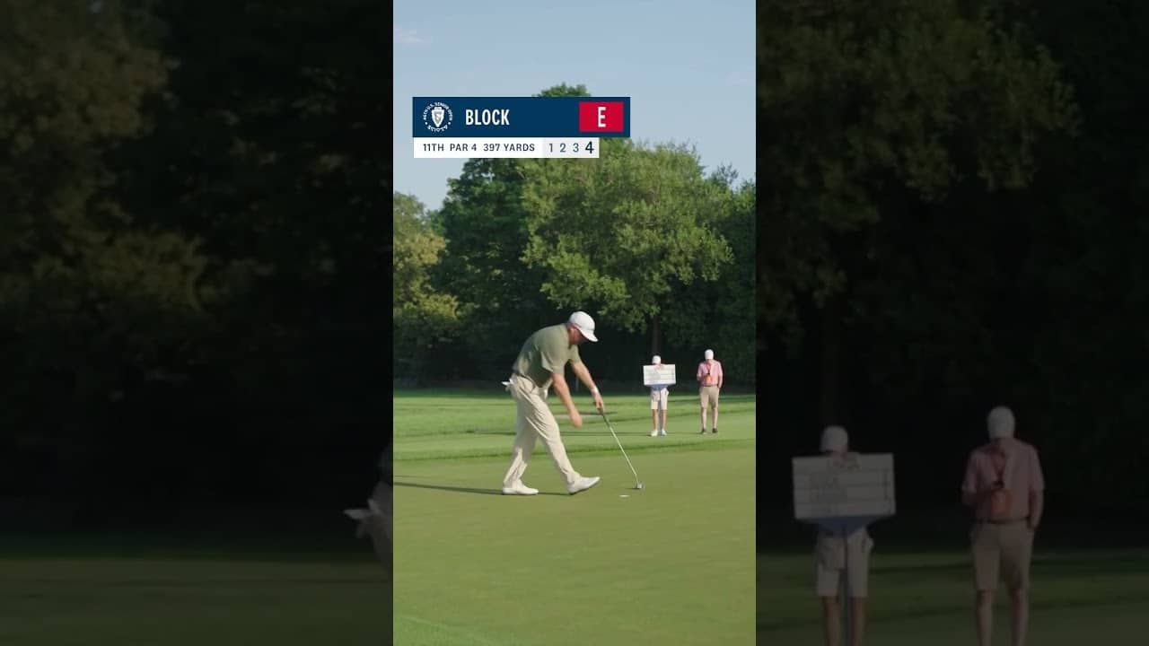 Michael Block gets into red figures early in the U.S. Senior Open at Scioto 👀