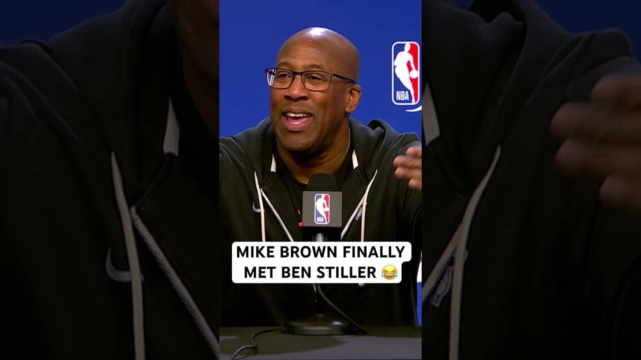 Mike Brown was so happy he finally got to meet Ben Stiller 😂
