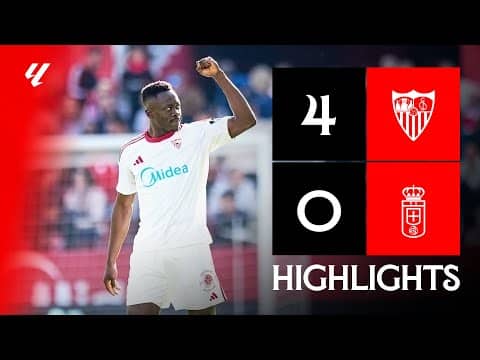 Sevilla FC vs Real Oviedo (4-0) LALIGA | Resumen