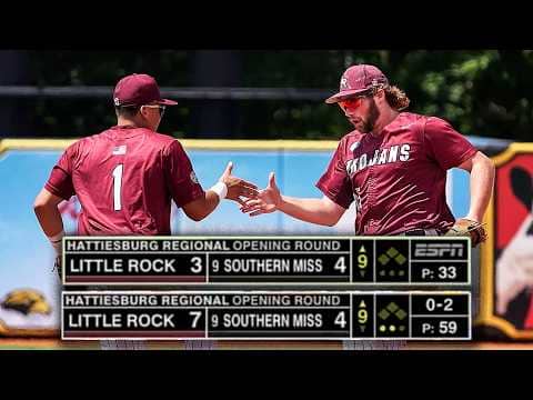 Little Rock upsets nationally-seeded Southern Miss in regional opener