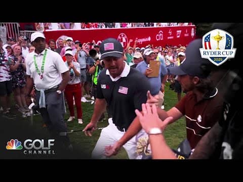 Tensions flare between Justin Rose, Bryson DeChambeau, caddies on Ryder Cup green | Golf Channel