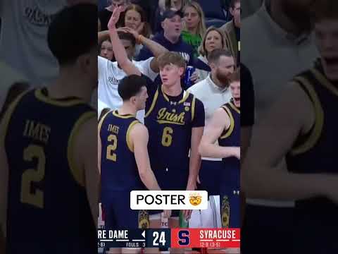 Jalen Haralson with NO FEAR 😤 #notredame #collegebasketball #accbasketball #baskerball #slamdunk