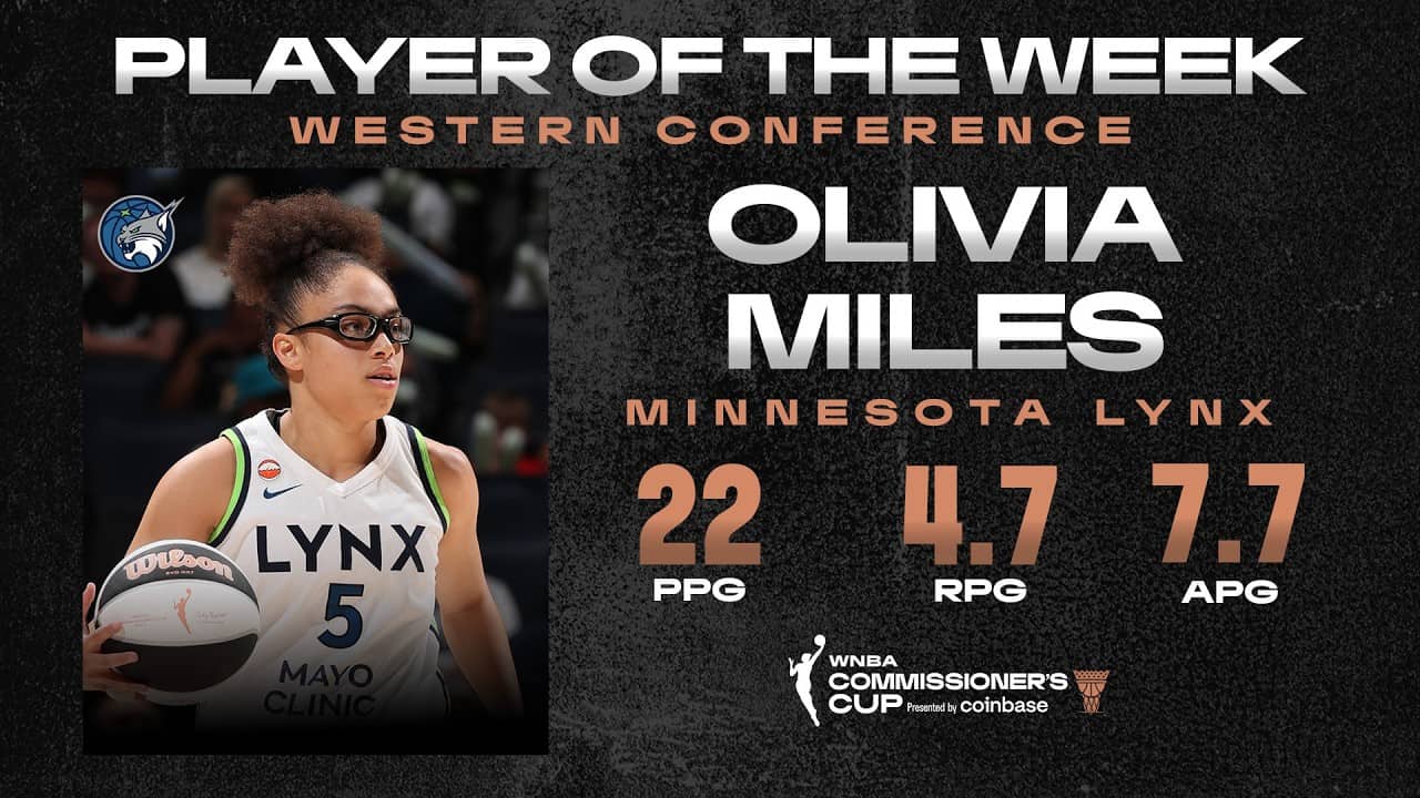 Week 4: Western Conference Player of the Week Olivia Miles