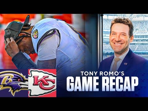Tony Romo Raises Concerns for Ravens Fans After Lamar Jackson Exits in Loss to Chiefs 🚨 | Game Recap