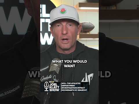 Michigan's HC search WILL be impacted by the investigation 👀 #michigan #joelklatt #football