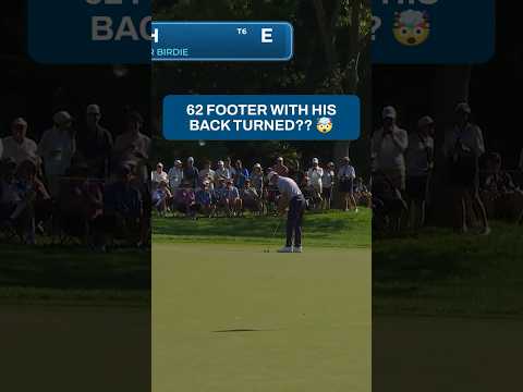 One of the most impressive putts you'll see this week 👏