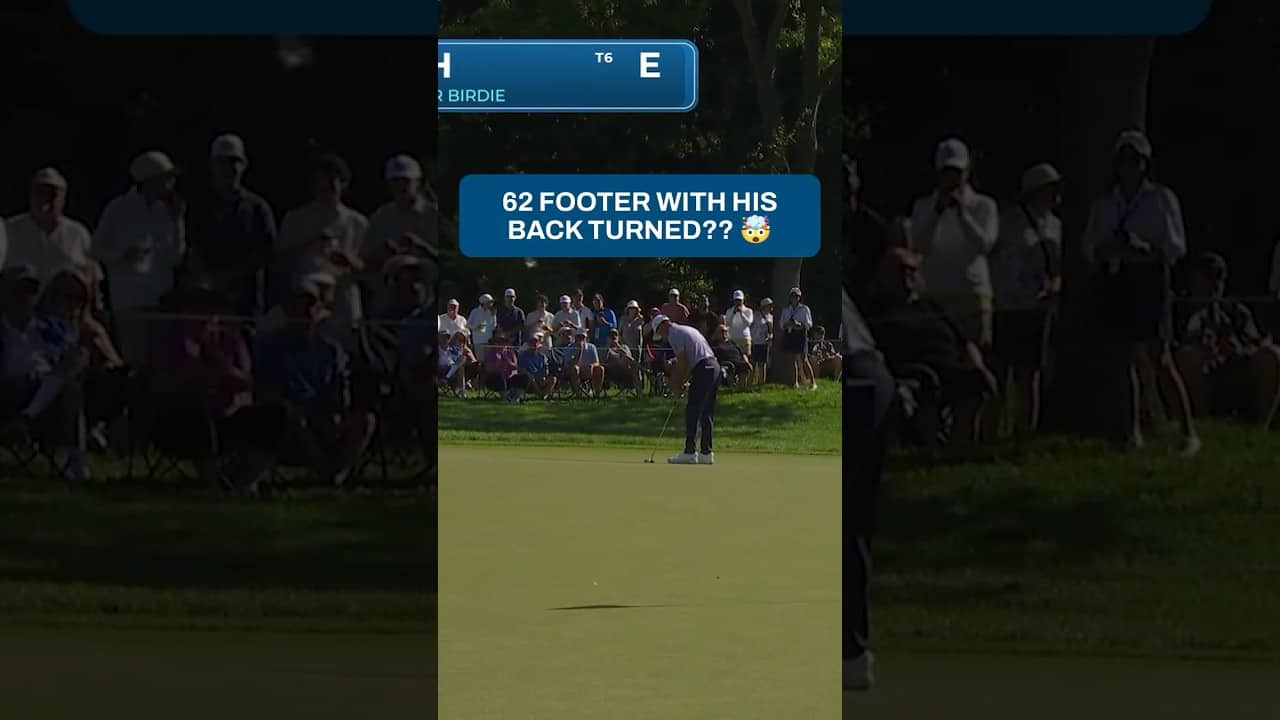 One of the most impressive putts you'll see this week 👏
