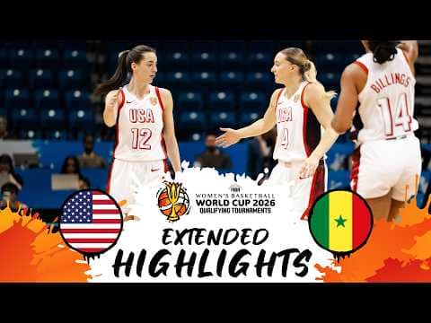 USA 🇺🇸 v Senegal 🇸🇳 | Extended Highlights | #FIBAWWC 2026 Qualifying Tournament