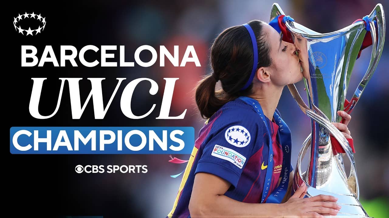 Barcelona CHAMPIONS Of Europe | Full Trophy Lift following 4-0 win over OL Lyonnes in UWCL Final