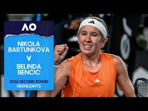 Nikola Bartunkova v Belinda Bencic Highlights | Australian Open 2026 Second Round