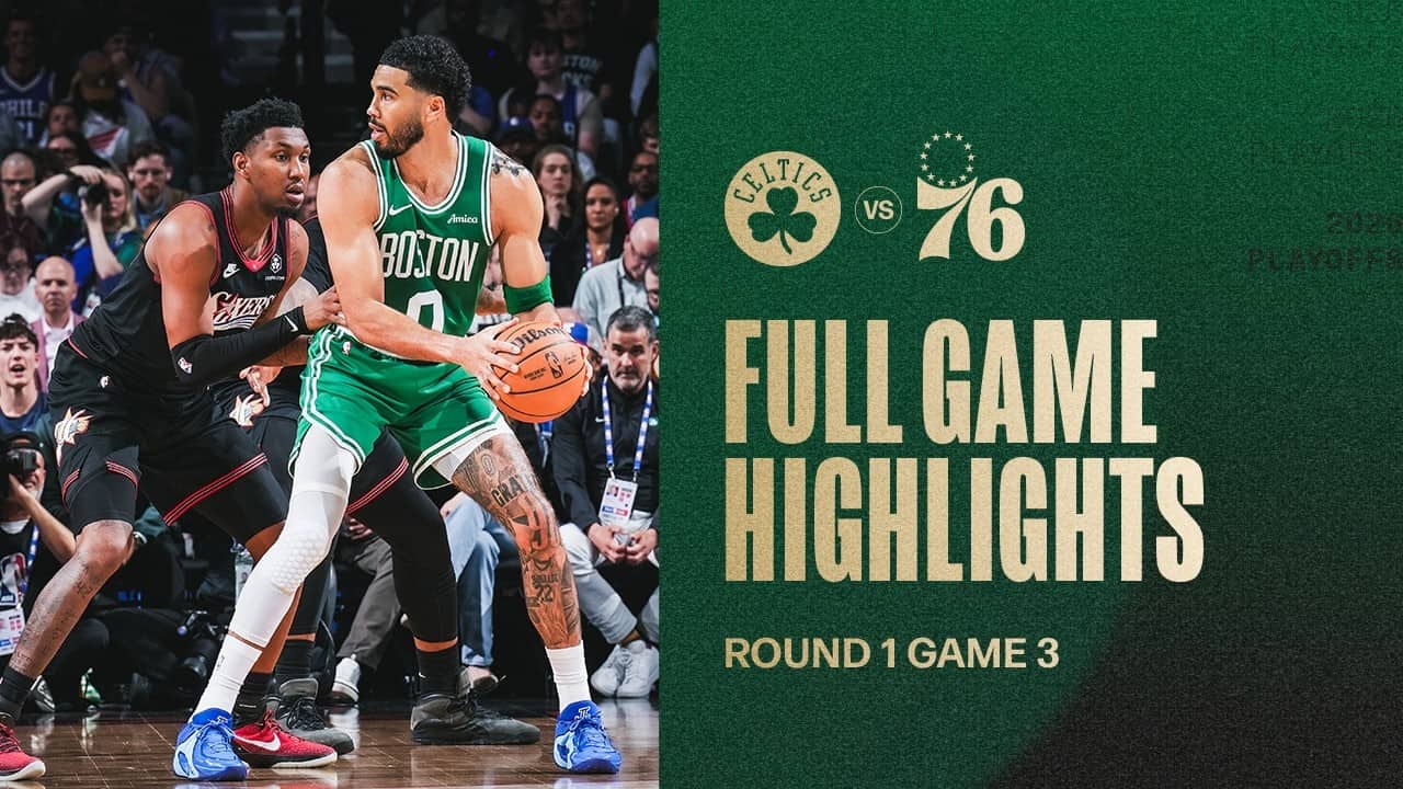 The Boston Celtics take Game 3 over Philadelphia 76ers 108-100