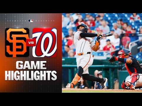 Giants vs. Nationals Game Highlights (4/17/26) | MLB Highlights