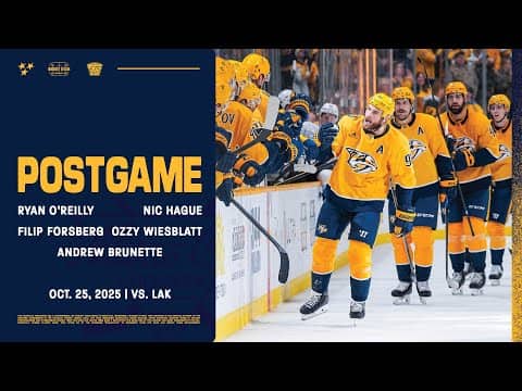 O’Reilly, Hague, Forsberg, Wiesblatt & Brunette - Postgame: Oct. 25, 2025