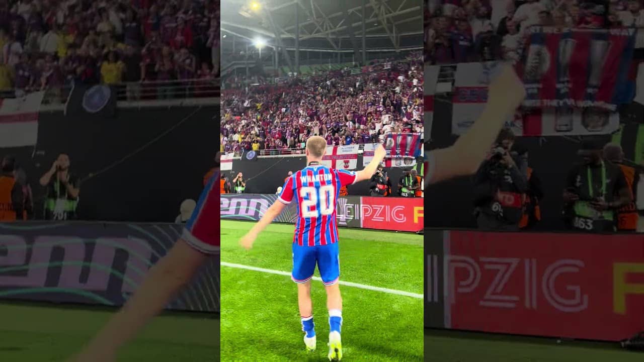 The Celebrations 🥳 #crystalpalace #uefa #champions