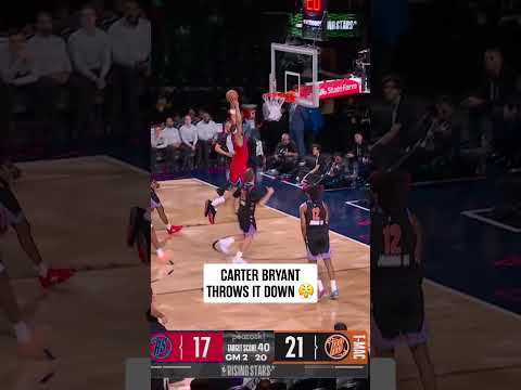 CB looking ready for Saturday night 🐰  #spurs #nba #carterbryant #dunk #risingstars #nbaallstar