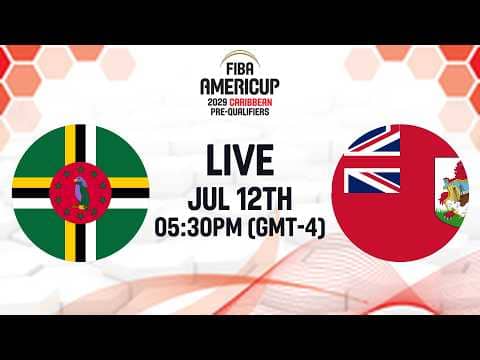 LIVE - Dominica v Bermuda | FIBA AmeriCup 2029 Caribbean Pre-Qualifiers 2029 | Group Phase