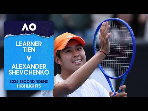Learner Tien v Alexander Shevchenko Highlights | Australian Open 2026 Second Round