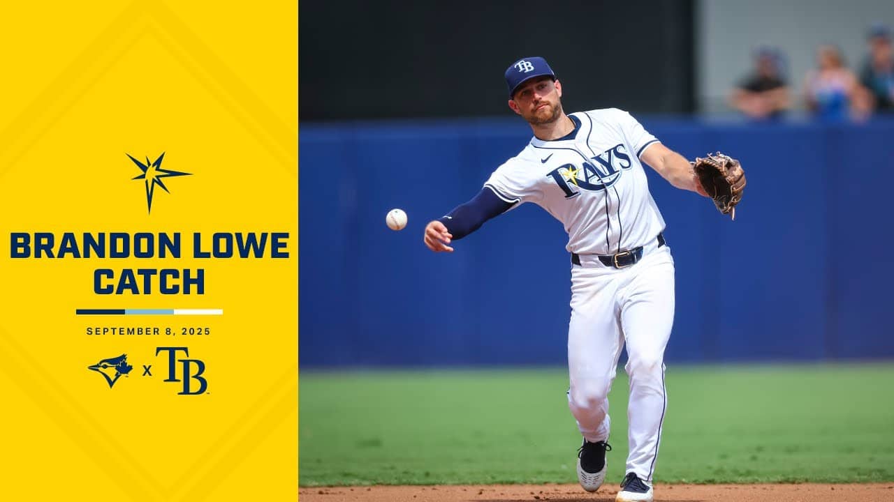 Brandon Lowe’s Great Catch vs Toronto