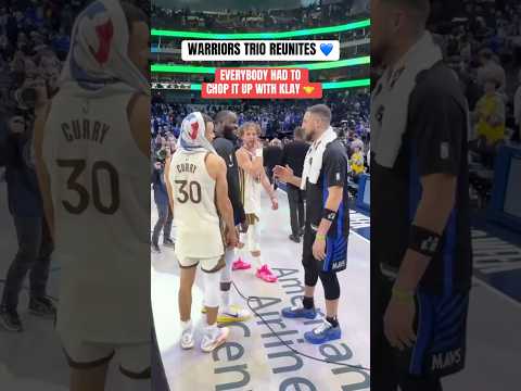 Klay reunites w/ Steph & the Warriors 💙
