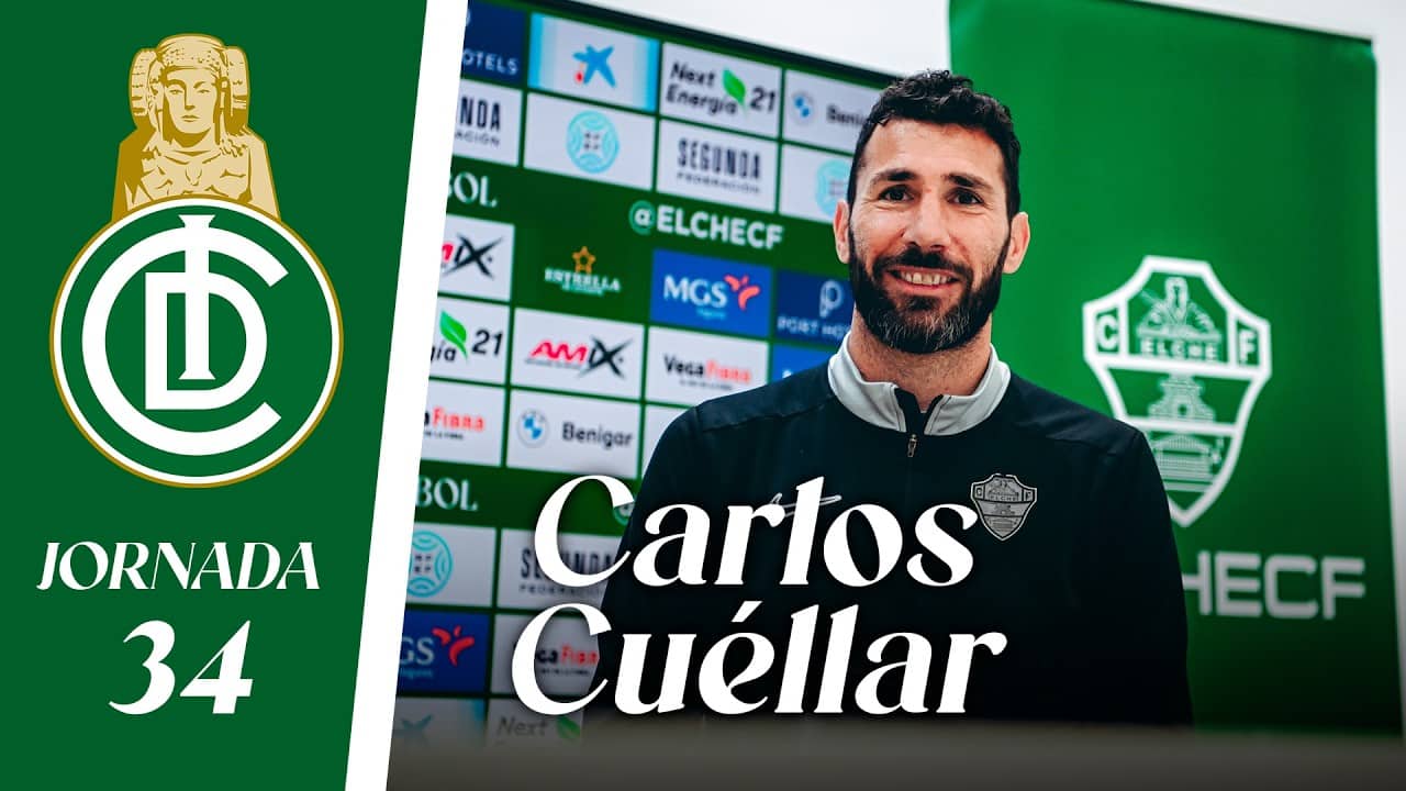 RUEDA DE PRENSA | Carlos Cuéllar habla sobre el Elche Ilicitano - CD Quintanar del Rey | Jornada 34