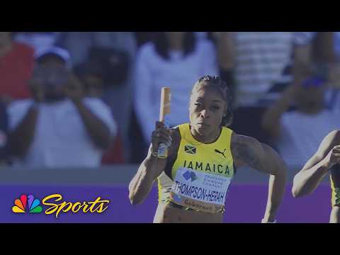 Jamaica finishes strong to win women's 4x100 relay at World Athletics Relays | NBC Sports
