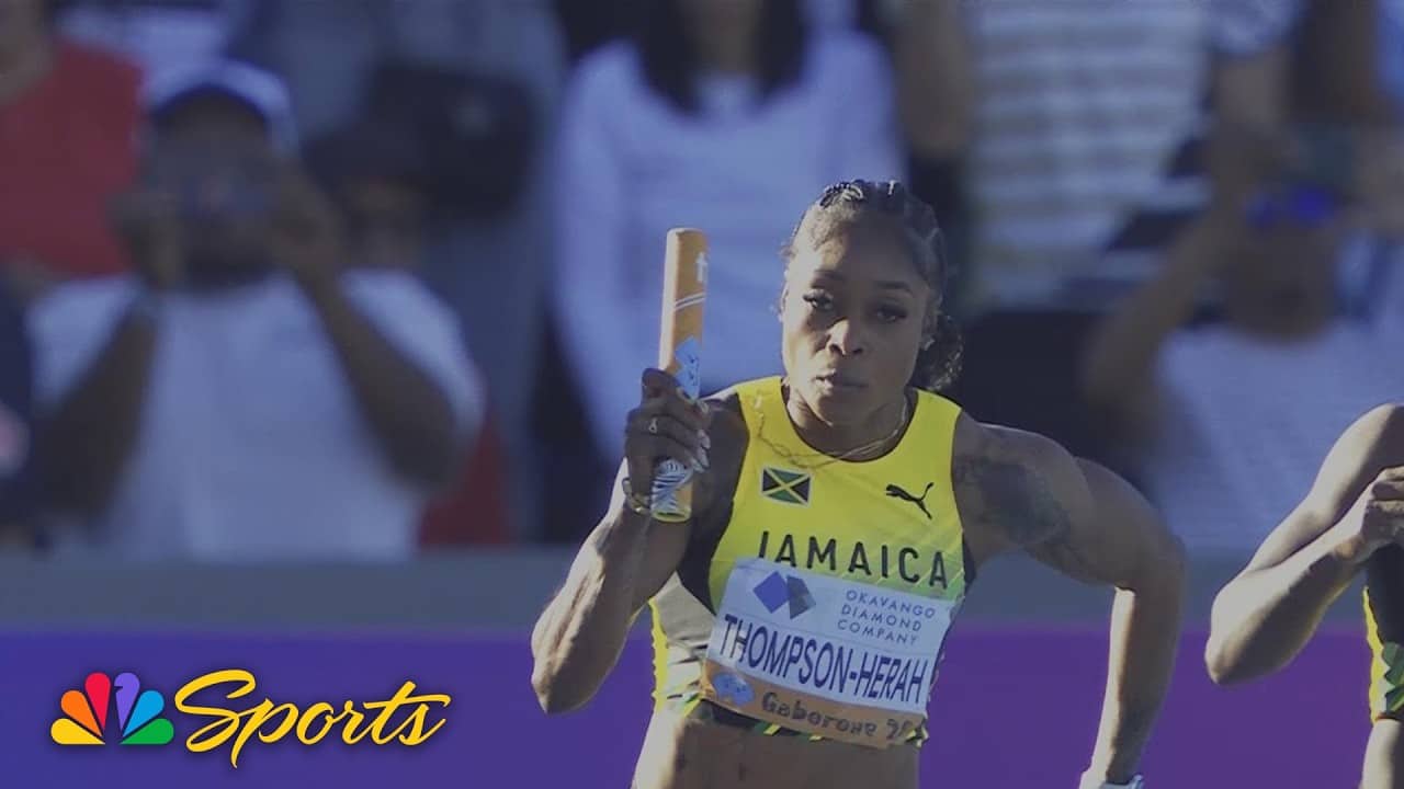 Jamaica finishes strong to win women's 4x100 relay at World Athletics Relays | NBC Sports