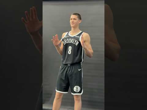 The #8 pick of the 2025 NBA Draft, Egor Dëmin is rocking #8 for Brooklyn!