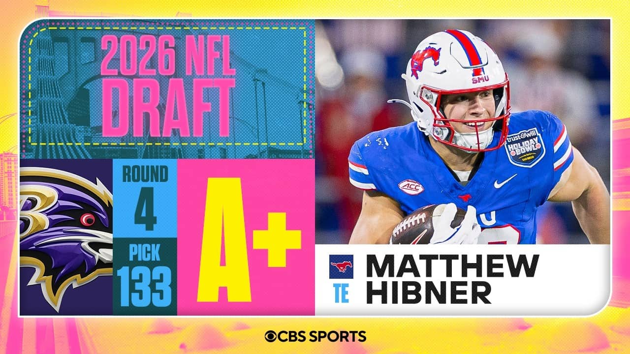 Ravens select Matthew Hibner in Fourth Round | 2026 NFL Draft Grades & Reaction