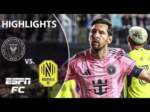 GAME 3 🍿 Inter Miami vs. Nashville SC | MLS Playoff Highlights | ESPN FC