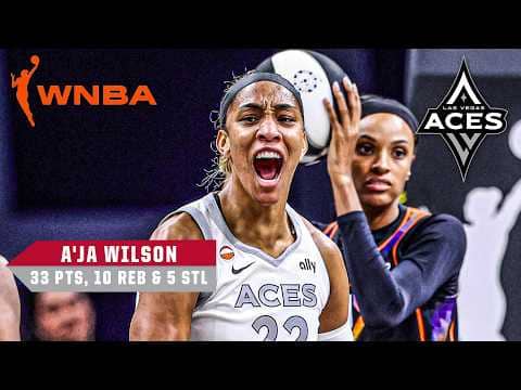 A'ja Wilson 30-PT DOUBLE-DOUBLE š„ Aces take care of business in Phoenix | WNBA on ESPN