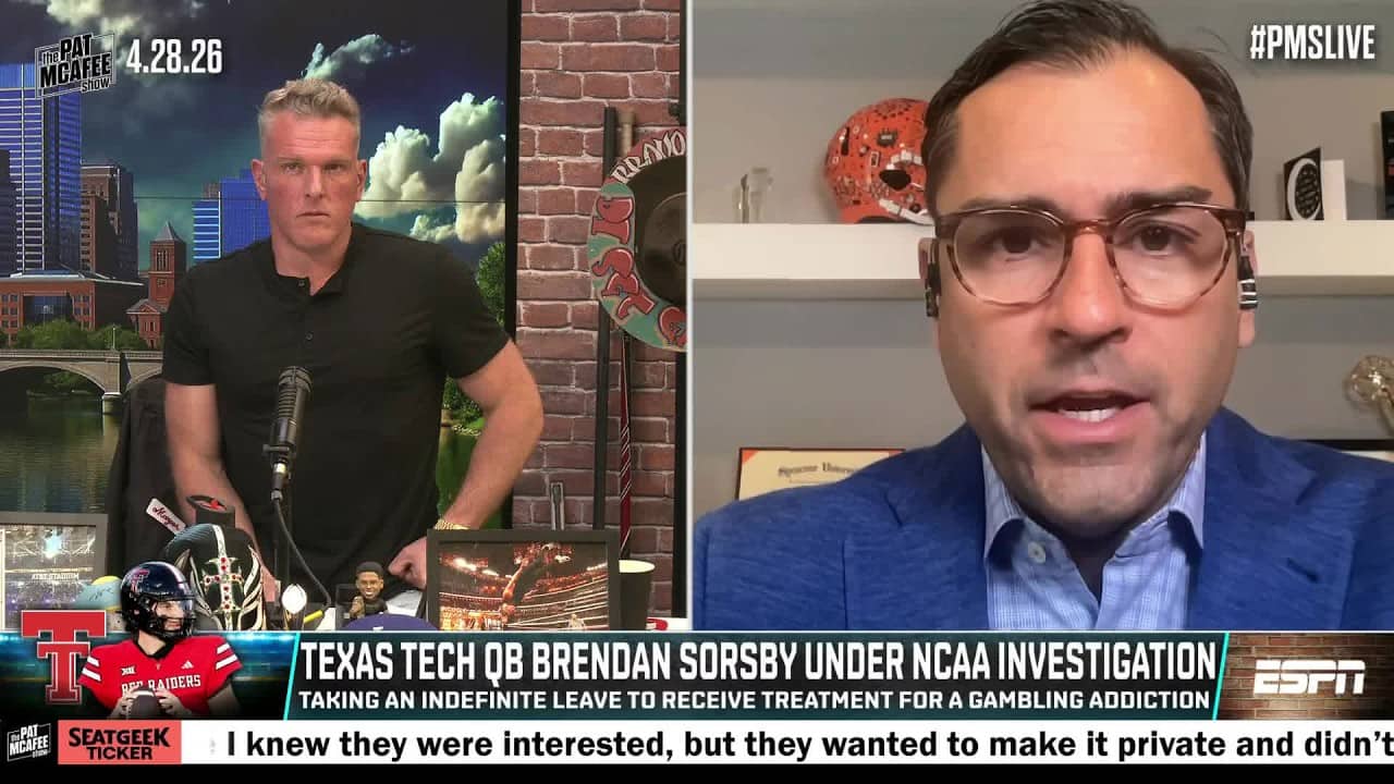 Pete Thamel on the extent of Texas Tech QB Brendan Sorsby's gambling addiction | The Pat McAfee Show