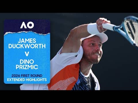 James Duckworth v Dino Prizmic Extended Highlights | Australian Open 2026 First Round