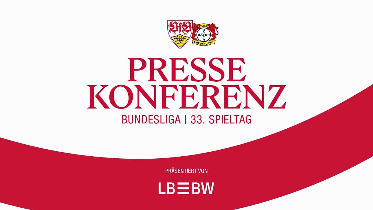 LIVE Pressekonferenz: VfB Stuttgart - Bayer 04 Leverkusen | Bundesliga