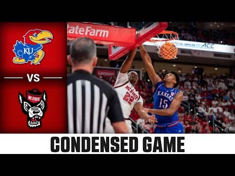 Kansas vs. NC State Condensed Game | 2025-26 ACC Men's Basketball