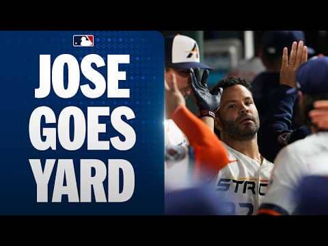First pitch, first home run for Jose Altuve in 2026! He mashes one into the Crawford Boxes 💪
