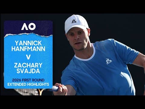 Yannick Hanfmann v Zachary Svajda Extended Highlights | Australian Open 2026 First Round