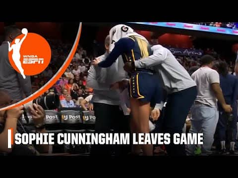 Sophie Cunningham leaves game after suffering apparent right leg injury | WNBA on ESPN