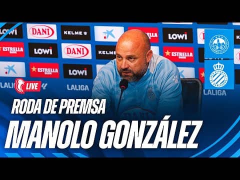 🔴 LIVE | 🎥 Roda de premsa de Manolo González prèvia a l’Atlètic Lleida 🆚 Espanyol | #CopaDelRey