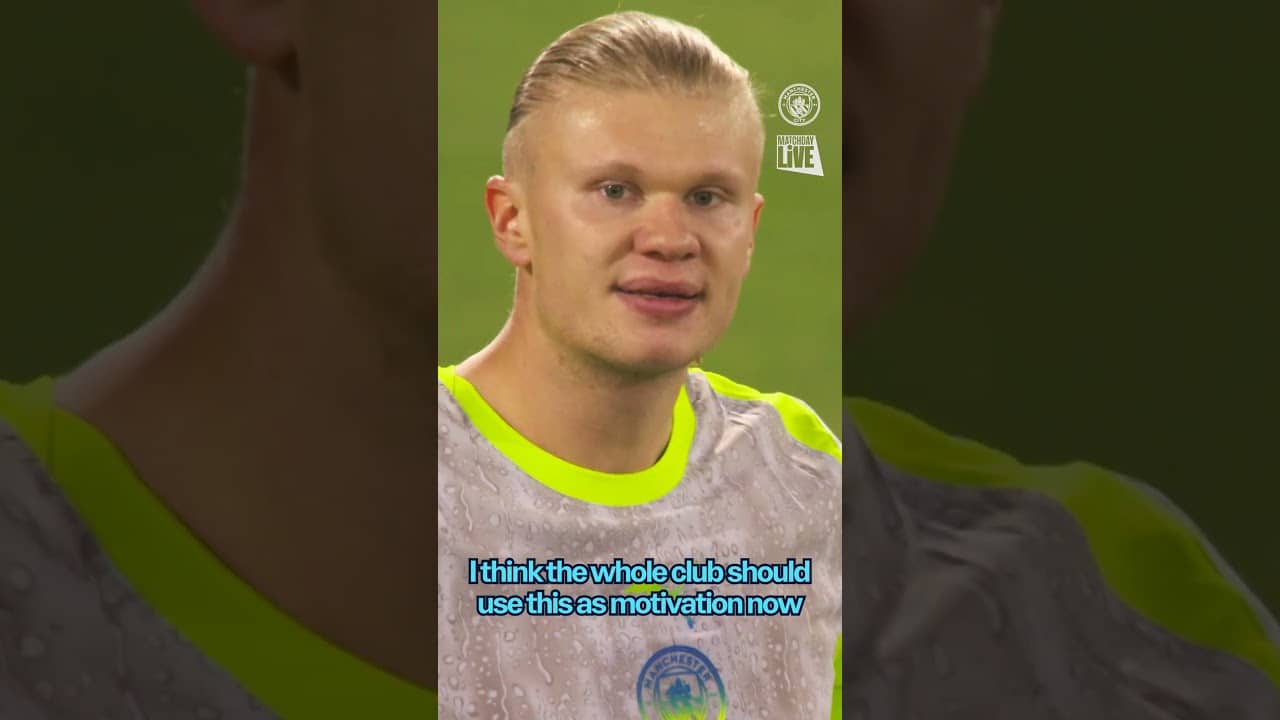 ERLING HAALAND SAYS "WE'RE GOING TO DO EVERYTHING WE CAN TO WIN THE LEAGUE!" | MAN CITY