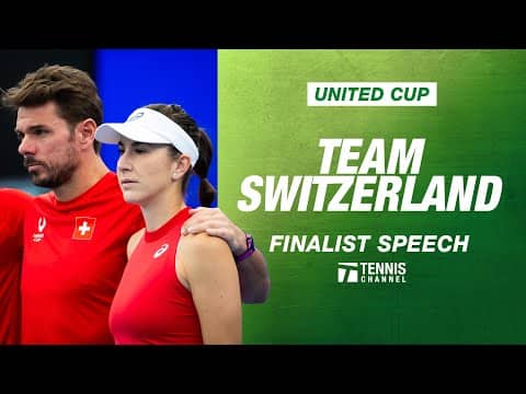 Belinda Bencic, Stan Wawrinka, and Team Switzerland's Finalist Speech | 2026 United Cup